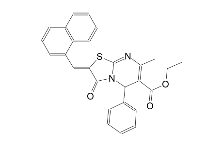 ethyl (2Z)-7-methyl-2-(1-naphthylmethylene)-3-oxo-5-phenyl-2,3-dihydro-5H-[1,3]thiazolo[3,2-a]pyrimidine-6-carboxylate