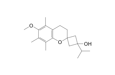 trans-3'-Isopropyl-6-methoxy-5,7,8-trimethylspiro[chromane-2,1'-cyclobutan]-3'-ol