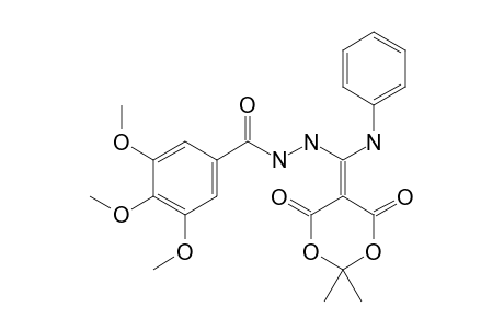 5-[(ANILINO)-(3',4',5'-TRIMETHOXYBENZOYL-HYDRAZINO)-METHYLENE]-2,2-DIMETHYL-4,6-DIOXO-1,3-DIOXANE