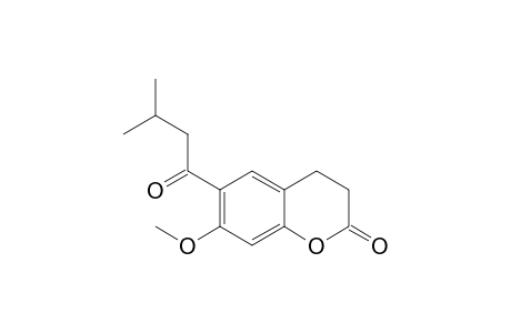 3,4-Dihydro-6-isovaleryl-7-methoxycoumarin