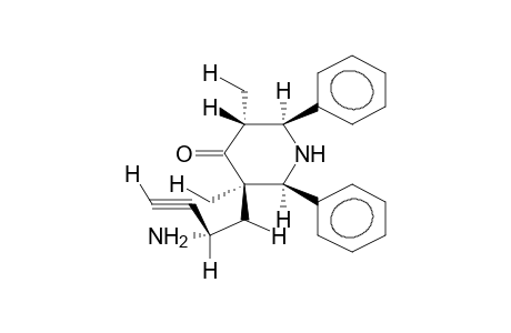 2,6-DIPHENYL-3,5-DIMETHYL-3-(2-AMINOBUT-3-YN-1-YL)PIPERIDIN-4-ONE(ISOMER 1)