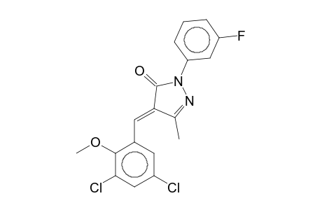 4-(3,5-Dichloro-2-methoxybenzylidene)-1-(3-fluorophenyl)-3-methyl-2-pyrazolin-5-one