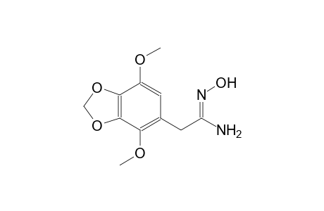 1,3-benzodioxole-5-ethanimidamide, N'-hydroxy-4,7-dimethoxy-