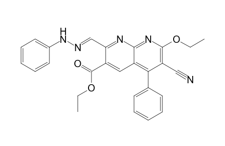Ethyl 6-cyano-7-ethoxy-5-phenyl-2-phenylhydrazomethyl-1,8-naphthyridine-3-carboxylate
