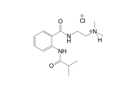 ethanaminium, N,N-dimethyl-2-[[2-[(2-methyl-1-oxopropyl)amino]benzoyl]amino]-, chloride