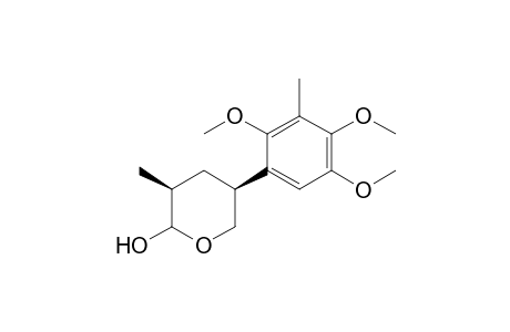 (3S,5S)-3-methyl-5-(2,4,5-trimethoxy-3-methyl-phenyl)oxan-2-ol