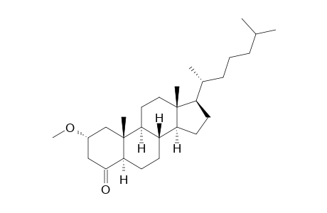 (2R,5R,8S,9S,10R,13R,14S,17R)-17-[(1R)-1,5-dimethylhexyl]-2-methoxy-10,13-dimethyl-1,2,3,5,6,7,8,9,11,12,14,15,16,17-tetradecahydrocyclopenta[a]phenanthren-4-one