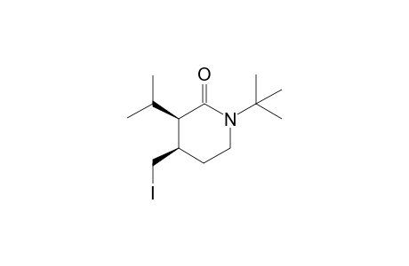 (3R*,4R*)-1-tert-Butyl-4-(iodomethyl)-3-isopropylpiperidin-2-one