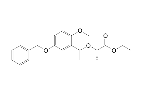 Ethyl (.alpha.'R,2S)-2-(5'-Benzyloxy-2'-methoxy-.alpha.'-methylbenzyloxy)propanoate