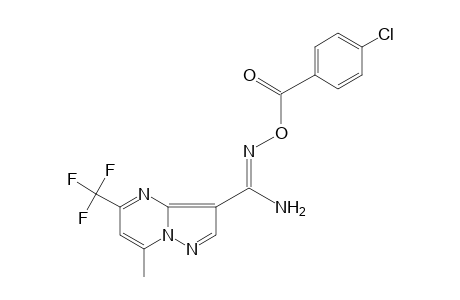 O-(p-CHLOROBENZOYL)-7-METHYL-5-(TRIFLUOROMETHYL)PYRAZOLO[1,5-a]PYRIMIDINE-3-CARBOXAMIDOXIME