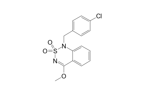 1-[(4-CHLOROPHENYL)METHYL]-4-(METHOXYL)-2,1,3-BENZOTHIADIAZINE-2,2-DIOXIDE