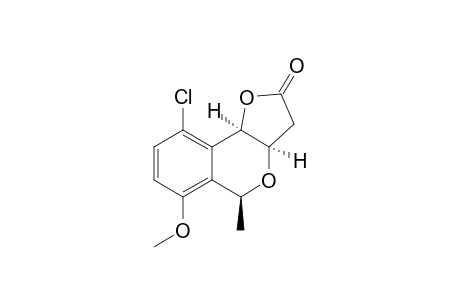 (3aR,5S,9bR)-9-chloranyl-6-methoxy-5-methyl-3,3a,5,9b-tetrahydrofuro[3,2-c]isochromen-2-one