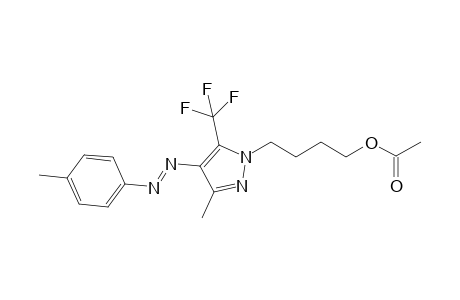 (4-{3-Methyl-4-[(4-methylphenyl)diazenyl]-5-trifluoromethyl-1H-pyrazol-1-yl}butyl)acetate