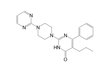 4(3H)-pyrimidinone, 6-phenyl-5-propyl-2-[4-(2-pyrimidinyl)-1-piperazinyl]-