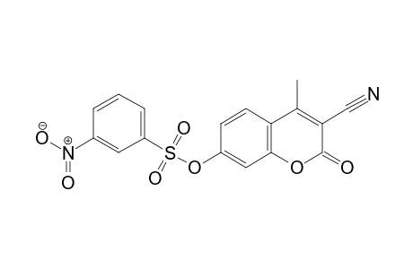 3-Cyano-4-methyl-2-oxo-2H-chromen-7-yl 3-nitrobenzenesulfonate