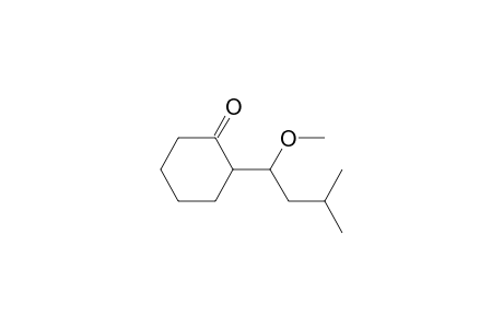 2-(1-Methoxy-3-methylbutyl)cyclohexanone