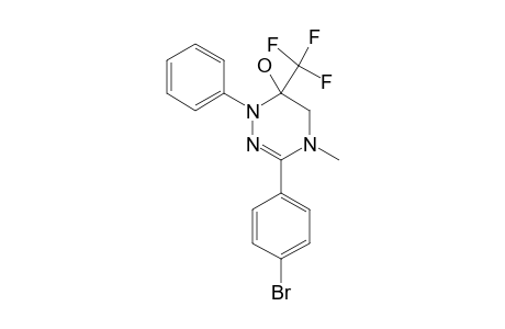 3-(4-BROMOPHENYL)-6-TRIFLUOROMETHYL-1,4,5,6-TETRAHYDRO-4-METHYL-1-PHENYL-1,2,4-TRIAZIN-6-OL