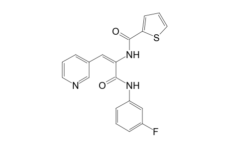 Thiophene-2-carboxylic acid [1-(3-fluoro-phenylcarbamoyl)-2-pyridin-3-yl-vinyl]-amide