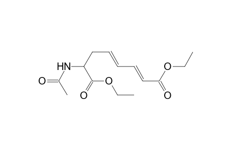 Ethyl (E,E)-2-acetamido-7-(carboethoxy)hepta-4,6-dienoate