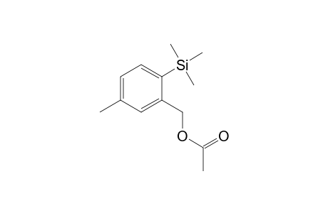 5-Methyl-2-(trimethylsilyl)benzyl acetate
