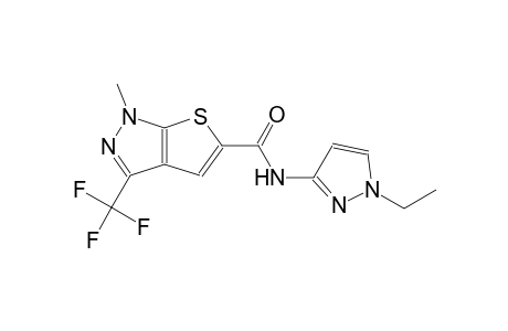 1H-thieno[2,3-c]pyrazole-5-carboxamide, N-(1-ethyl-1H-pyrazol-3-yl)-1-methyl-3-(trifluoromethyl)-