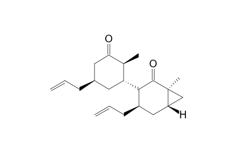 (1S,3S,4R,6S,1'R,2'S,5'R)-1-Methyl-3-[2'-methyl-3'-oxo-5'-(2-propenyl)cyclohexyl]-4-(2-propenyl)lbicyclo[4.1.0]heptan-2-one