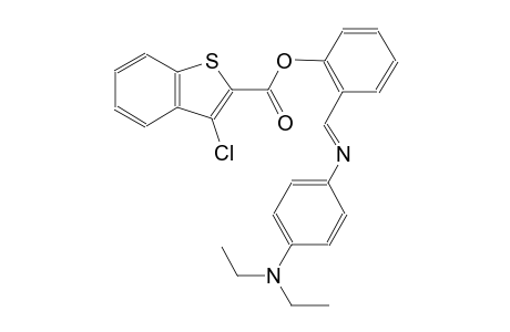 benzo[b]thiophene-2-carboxylic acid, 3-chloro-, 2-[(E)-[[4-(diethylamino)phenyl]imino]methyl]phenyl ester