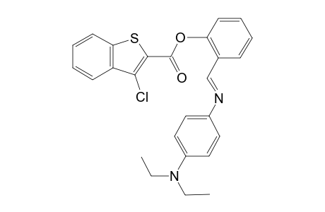 benzo[b]thiophene-2-carboxylic acid, 3-chloro-, 2-[(E)-[[4-(diethylamino)phenyl]imino]methyl]phenyl ester