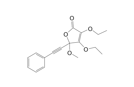 3,4-Diethoxy-5-methoxy-5-(phenylethynyl)-2(5H)furanone