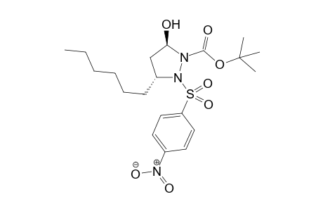 (3R,5R)-2-tert-Butoxycarbonyl-5-hexyl-1-(4-nitrophenylsulfonyl)pyrazolidin-3-ol