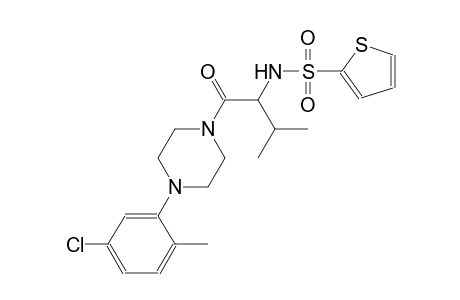N-(1-{[4-(5-chloro-2-methylphenyl)-1-piperazinyl]carbonyl}-2-methylpropyl)-2-thiophenesulfonamide