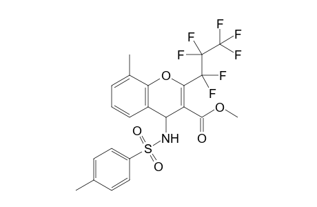 Methyl 2-(heptafluoropropyl)-8-methyl-4-(tosylamino)-4H-chromene-3-carboxylate
