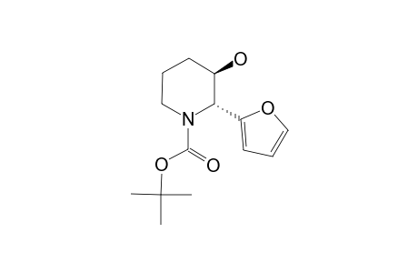 (-)-(R,R)-TERT.-BUTYL-2-(FURAN-2-YL)-3-HYDROXY-PIPERIDINE-1-CARBOXYLATE