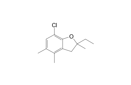 7-chloranyl-2-ethyl-2,4,5-trimethyl-3H-1-benzofuran