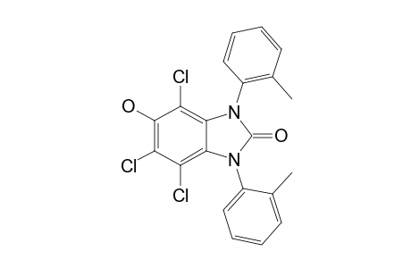 4,5,7-TRICHLORO-6-HYDROXY-1,3-DI-(2-METHYLPHENYL)-2,3-DIHYDRO-1H-BENZIMIDAZOL-2-ONE