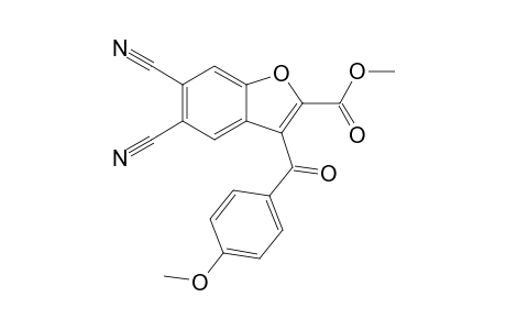 Methyl 5,6-dicyano-3-(4-methoxybenzoyl)-1-benzofuran-2-carboxylate