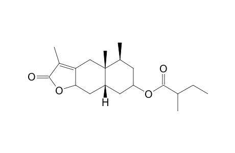 2-[(2-Methylbutoyl)oxy]eremophil-7(11)-en-12,8-olide