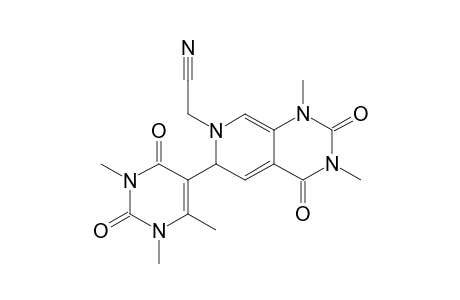 2-[1,3-dimethyl-2,4-bis(oxidanylidene)-6-[1,3,4-trimethyl-2,6-bis(oxidanylidene)pyrimidin-5-yl]-6H-pyrido[3,4-d]pyrimidin-7-yl]ethanenitrile