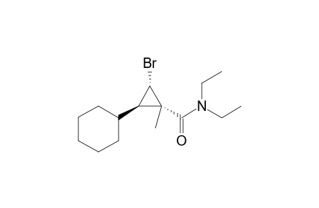 (1S*,2S*,3R*)-2-Bromo-3-cyclohexyl-N,N-diethyl-1-methylcyclopropanecarboxamide