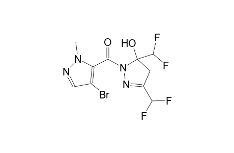 1-[(4-bromo-1-methyl-1H-pyrazol-5-yl)carbonyl]-3,5-bis(difluoromethyl)-4,5-dihydro-1H-pyrazol-5-ol