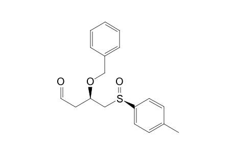 (R3,Rs)-3-Benzyloxy-4-(p-tolylsulfinyl)butanal