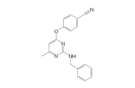 4-(2-Benzylamino-6-methyl-pyrimidin-4-yloxy)-benzonitrile