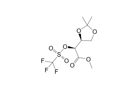 Methyl (S)-[(S)-2,2-Dimethyl-1,3-dioxolen-4-yl](trifluoromethylsulfonyloxy)acetate