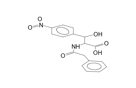 3-hydroxy-3-(4-nitrophenyl)-2-phenylacetamidopropanoic acid