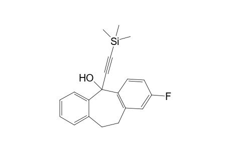 2-Fluoro-5-(trimethylsilyl)ethynyl-10,11-dihydro-5H-diphenyl[a,d]cycloheptane-5-ol