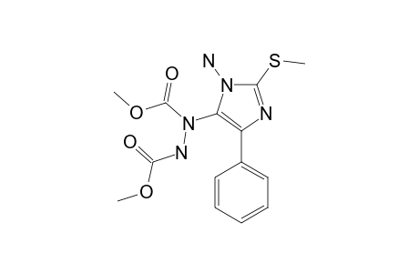 1-AMINO-5-(1,2-DIMETHOXYCARBONYL)-HYDRAZINO-2-METHYLTHIO-4-PHENYL-IH-IMIDAZOLE