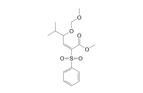 (E)-Methyl 4-(methoxymethoxy)-5-methyl-2-(phenylsulfonyl)-2-hexenoate