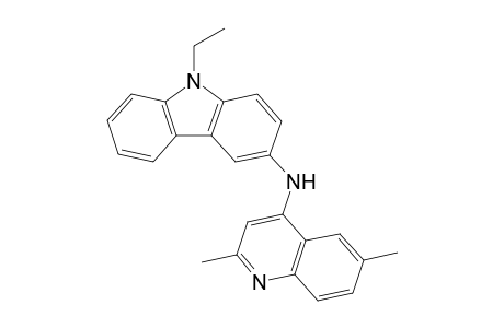 3-(N-(2,6-Dimethylquinolin-4-yl)amino)-9-ethyl-9H-carbazole