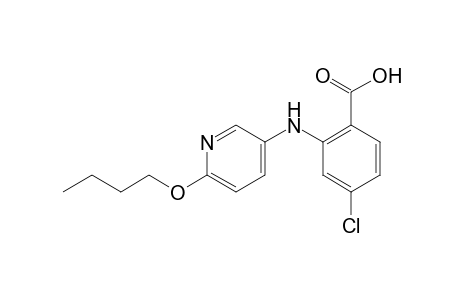 N-(6-butoxy-3-pyridyl)-4-chloroanthranilic acid