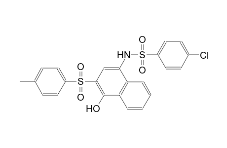 benzenesulfonamide, 4-chloro-N-[4-hydroxy-3-[(4-methylphenyl)sulfonyl]-1-naphthalenyl]-